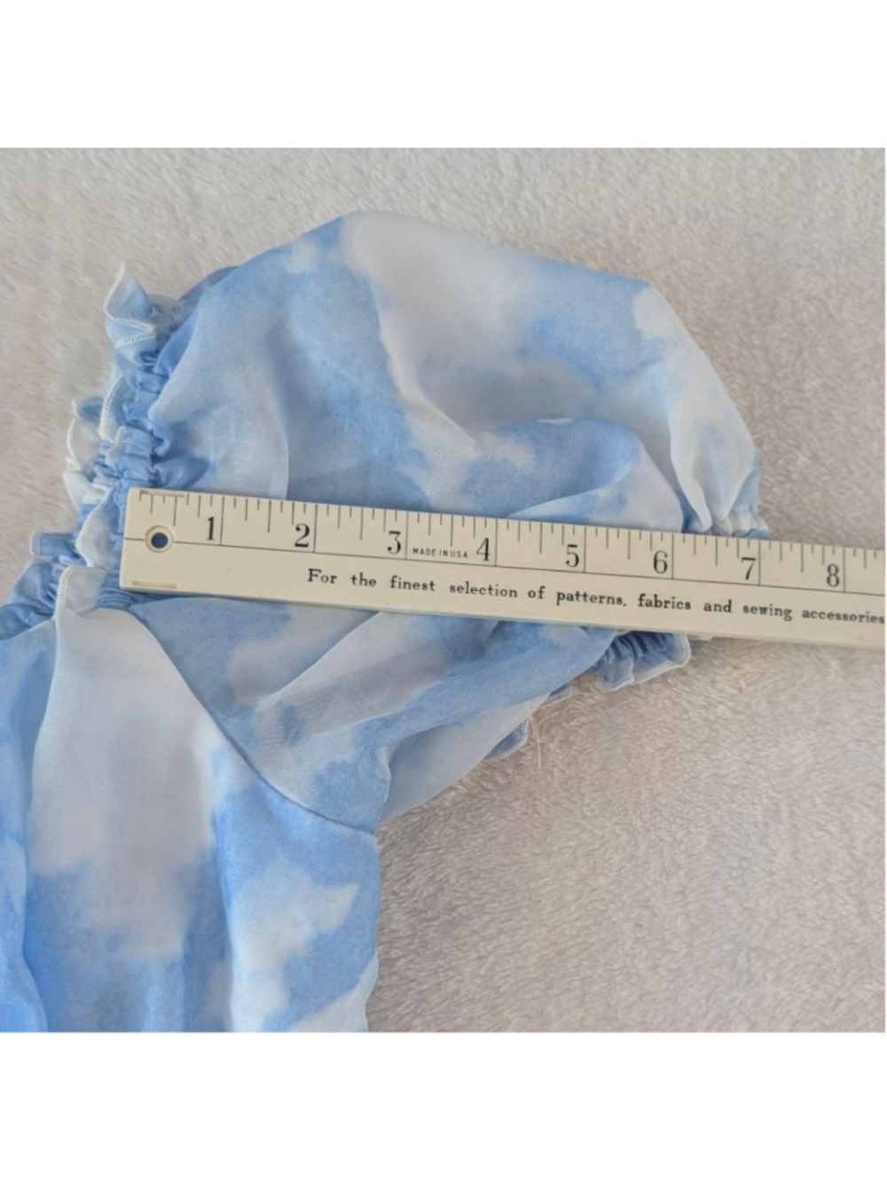 Unique Vintage Cloud Print Belle Babydoll Dress - Medium - Picture 5 of 7